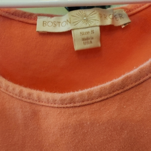 Boston Proper Coral Cold Shoulder Top sz S - Picture 3 of 3